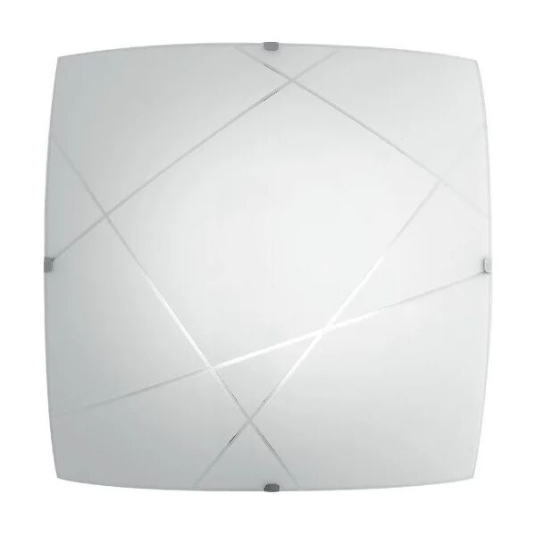 fan europe plafoniera led alexia in vetro bianco 24w 4000 kelvin (luce naturale) 40 cm.