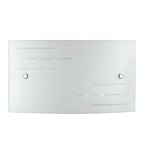 luce ambiente design applique led charme in vetro bianco 18w 4000k luce naturale con 3 step dimmer