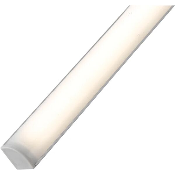 intec sottopensile led angolare unix argento con interruttore touch 4000k 90 cm.