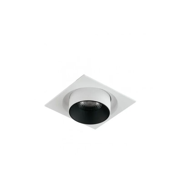 fan europe incasso led outsider bianco opaco con luce spot e testa estraibile ed orientabile 30w 4000k (luce naturale)