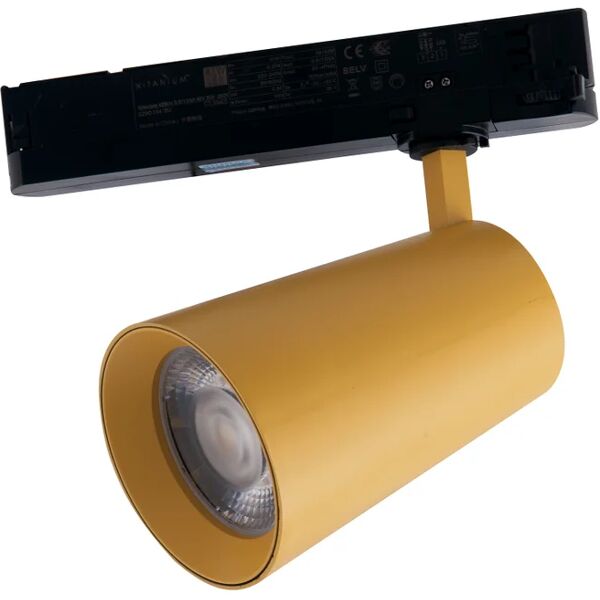 intec faro led kone giallo con adattatore trifase 24w 2400 lumen 4000k (luce naturale)