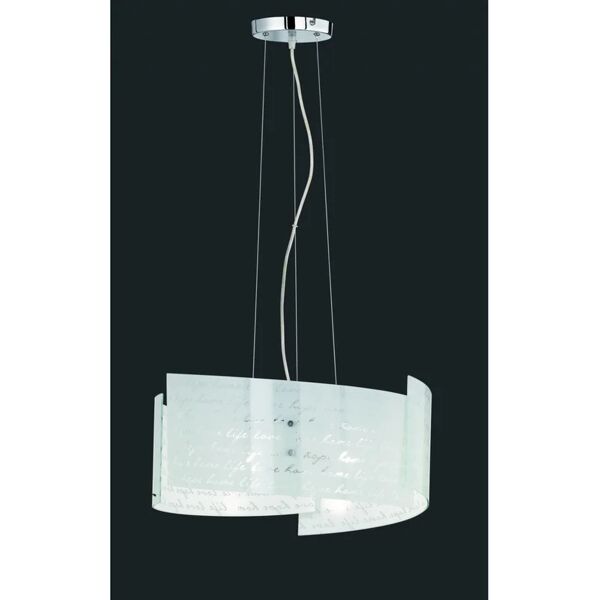 trio sospensione signa 3 vetri bianco 3xe27 Ø50 cm  lighting