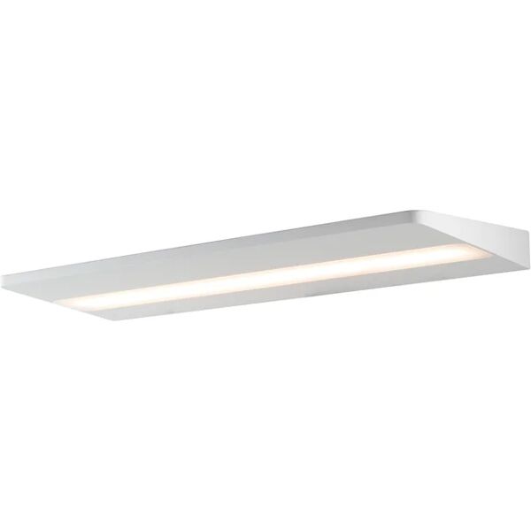 intec applique led grado bianco in alluminio w 800lm 4000k(luce naturale) 2,5x40x12cm.