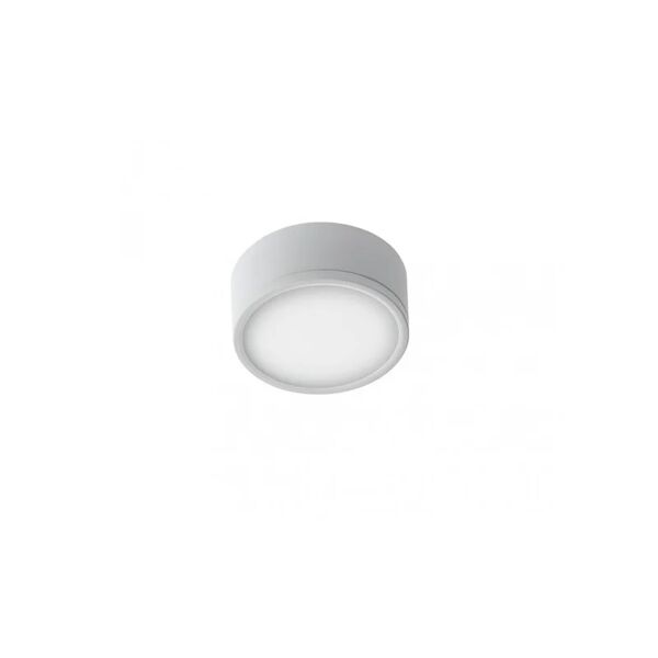 intec plafoniera led klio rotonda in alluminio bianco 22w luce calda 17 cm.