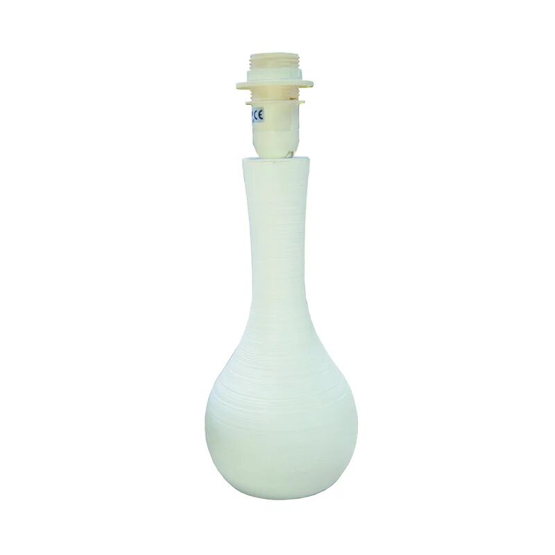 leroy merlin base della lampada da tavolo fiaschetto bianco, h 25 cm, e14 max40w n/a