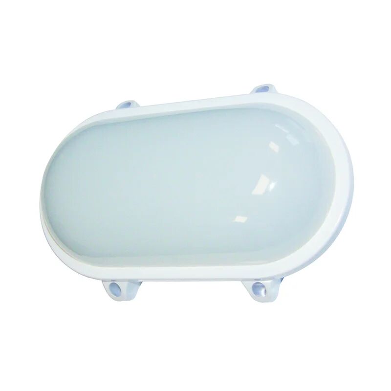 leroy merlin plafoniera ovale led  in alluminio, bianco, 6w 45lm ip65