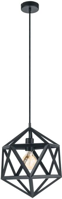 eglo lampadario boho embleton nero in inox, d. 30.5 cm,