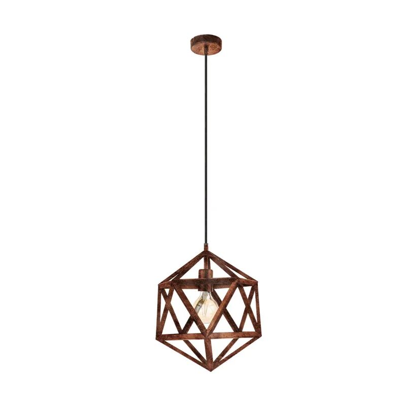 eglo lampadario boho embleton rame in inox, d. 30.0 cm,