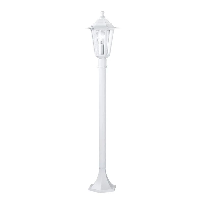 eglo lampione da giardino, laterna h 103 cm, bianco, ip44