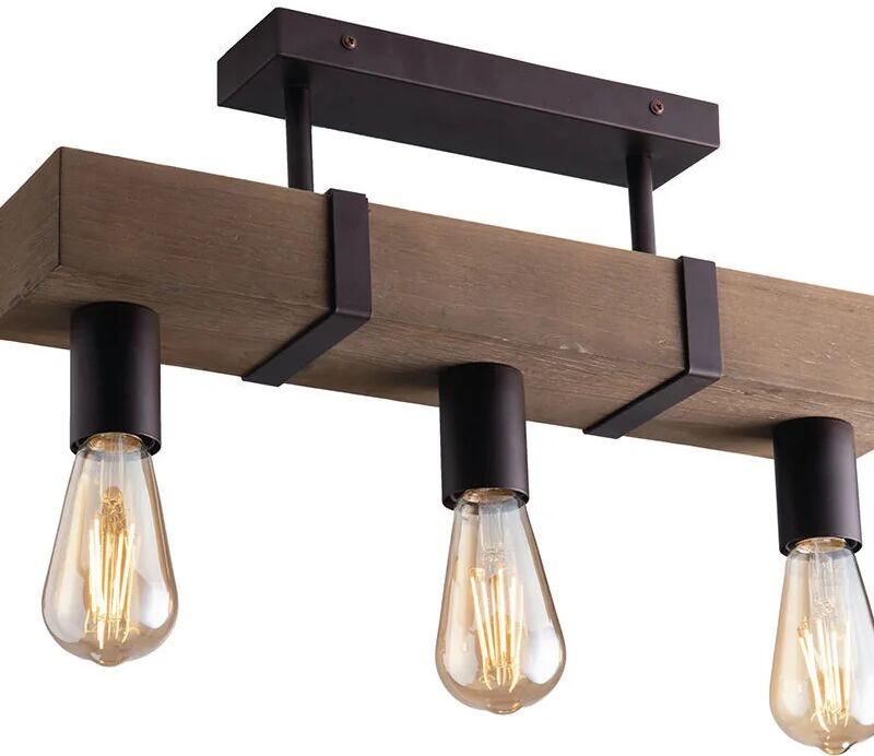 luce ambiente design applique industriale texas marrone