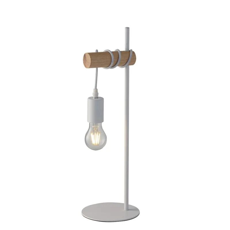 luce ambiente design lampada da tavolo industriale arizona bianco, in legno,