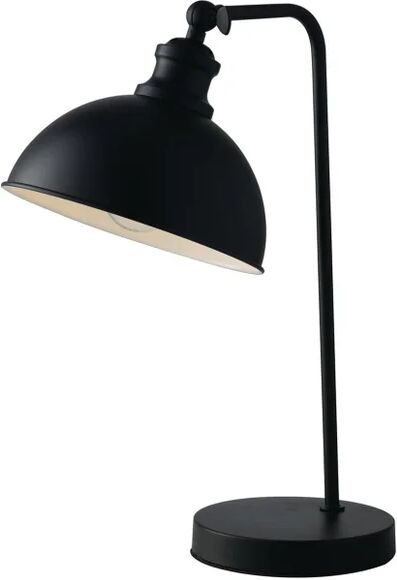 luce ambiente design lampada da tavolo industriale charleston nero, in ferro,