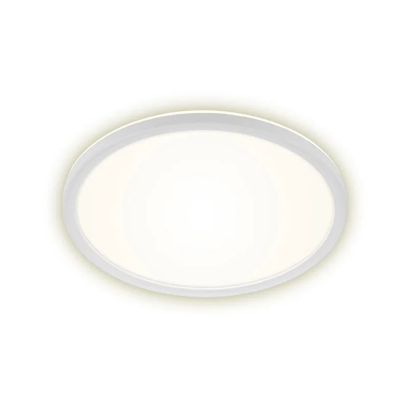 briloner plafoniera design led slim, bianco Ø 29 cm, luce naturale, 2400 lm