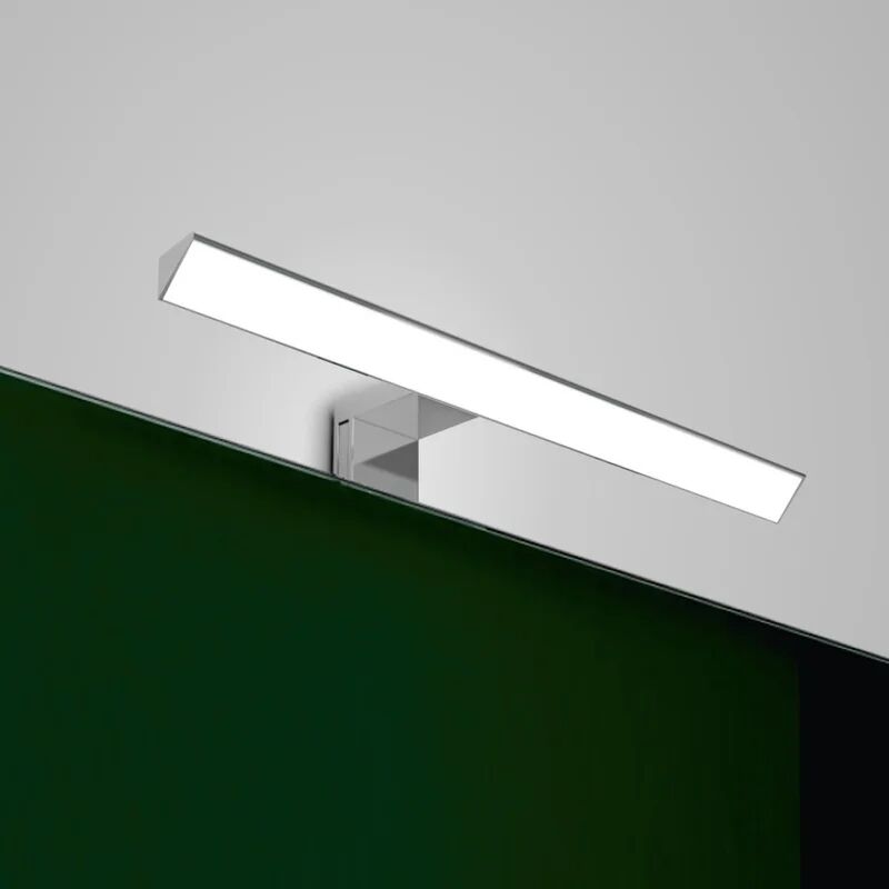 leroy merlin applique led bagno moderno lampada per specchi grigio