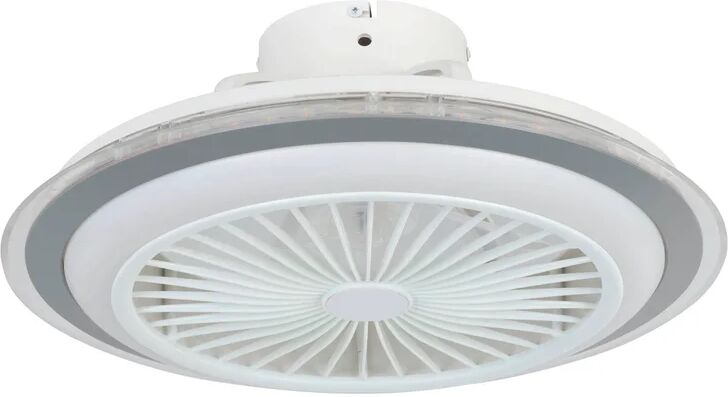 eglo ventilatore da soffitto albufeira, grigio, Ø 50 cm, cct, dimmerabile,