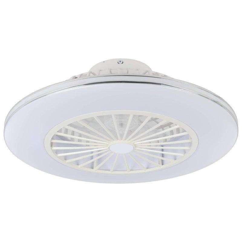 eglo ventilatore da soffitto lovisca, bianco, Ø 55 cm, dimmerabile,