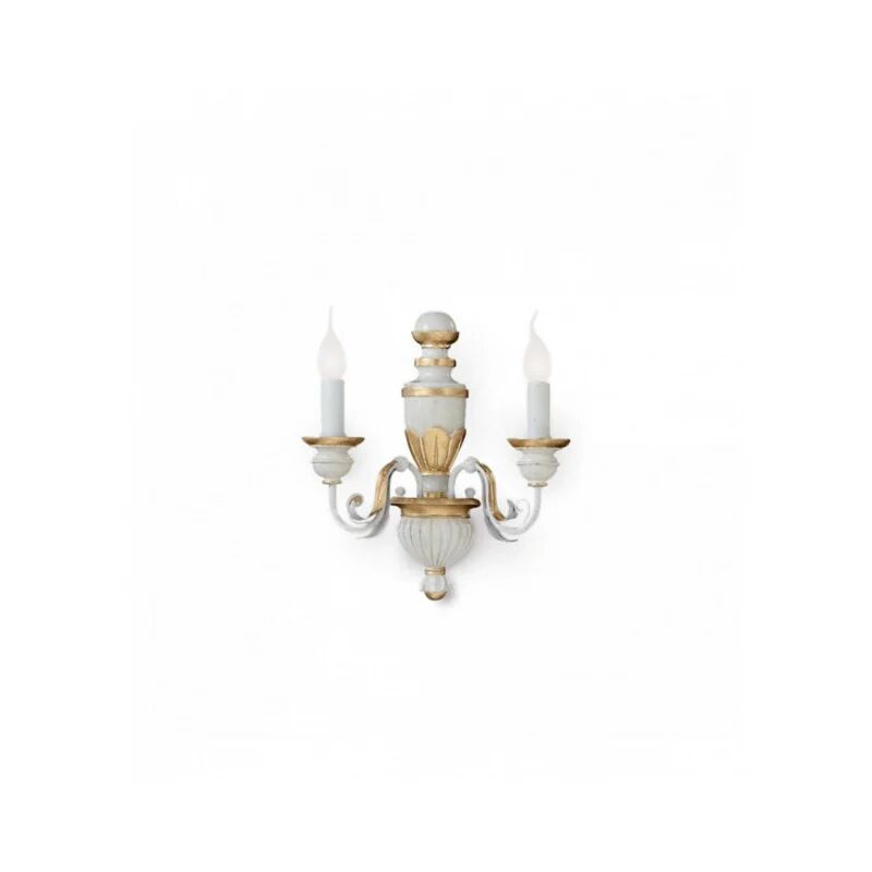 ideal lux lampada da parete firenze ap2 bianco antico