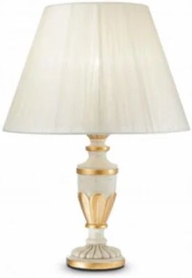 ideal lux lampada da tavolo firenze tl1 bianco antico