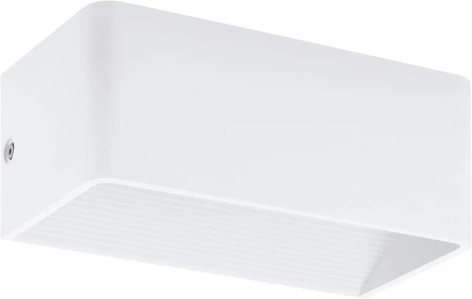 eglo - lampada da parete in alluminio, 20 x 10 x 8 cm, colore: bianco [classe di efficienza energetica a]