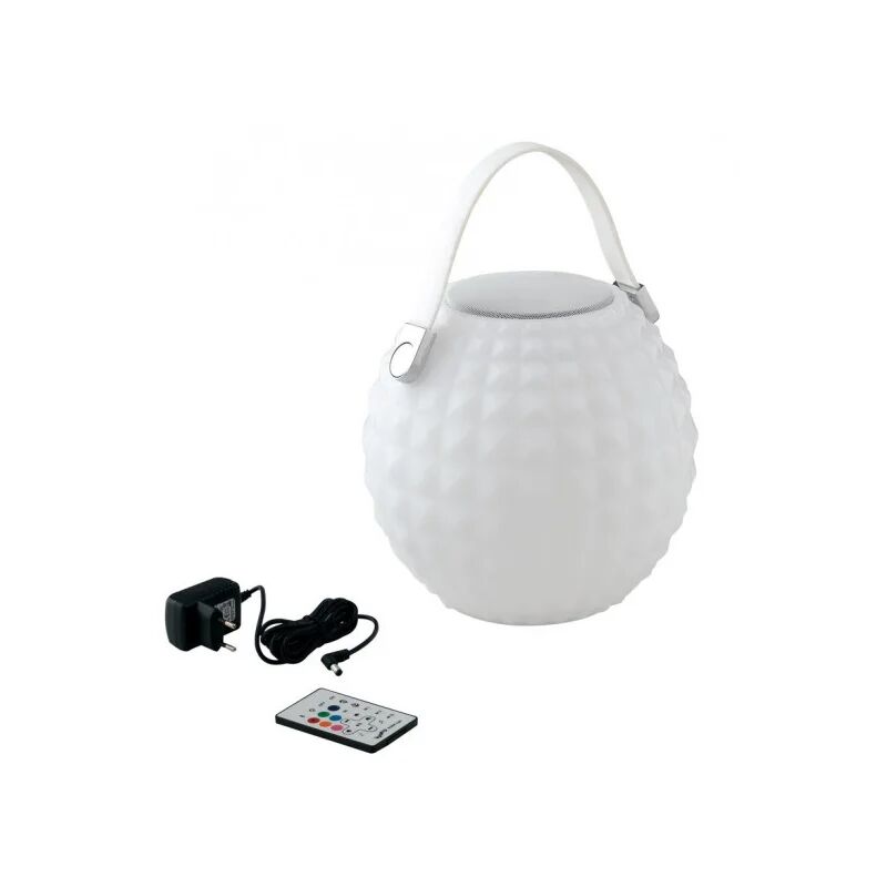 fan europe lampada ricaricabile geco con speaker bluetooth rgb con telecomando