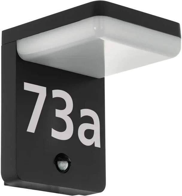 eglo 425218  outdoor led sensor wall light amarosi 10w black