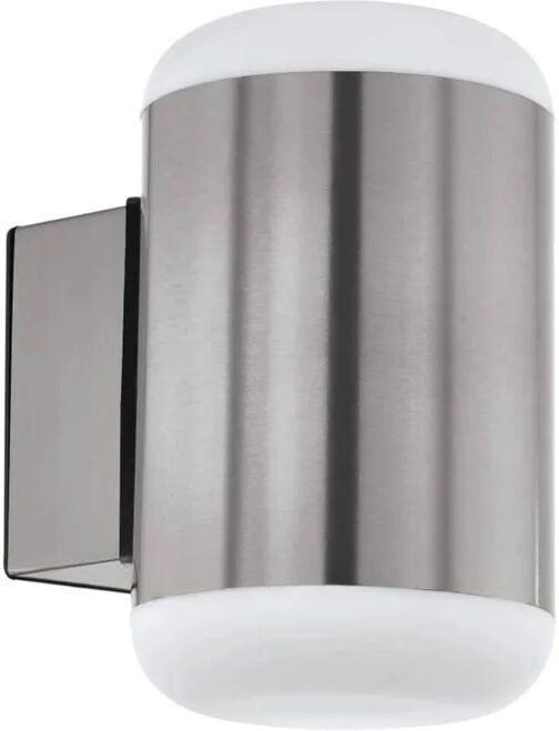 eglo lampada a led da parete esterna merlito acciaio inox