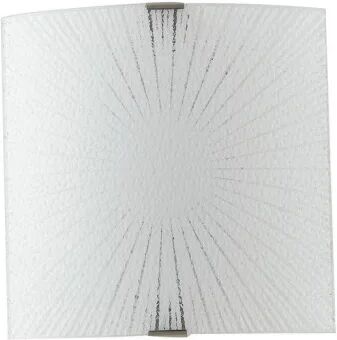 fan europe luce ambiente design - applique chantal led in vetro 26x26 cm 12watt