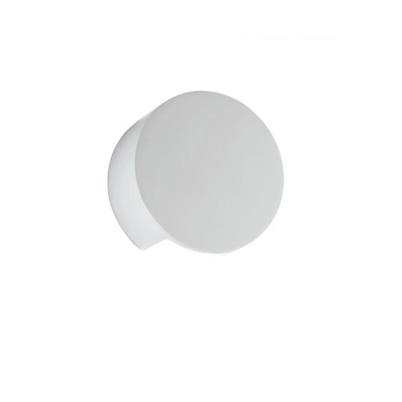 intec light applique leiron in gesso bianco verniciabile 15,5x7 cm.