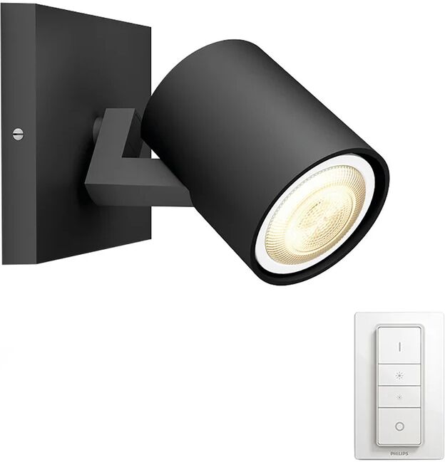 Philips Faretto decorativo con fonte luminosa Runner nero, 5.5W