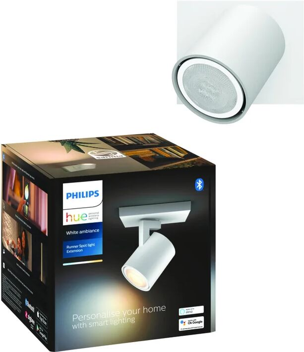 Philips Faretto decorativo con fonte luminosa Runner bianco, 50W