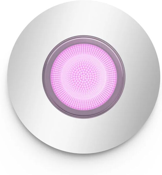 Philips Faretto da incasso LED Xamento Hue tondo cromo, foro incasso 9 cm luce rgb