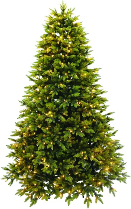 Leroy Merlin Albero di Natale artificiale Majestic Led verde con illuminazione H 210 cm x Ø 145 cm