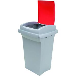 Leroy Merlin Pattumiera per raccolta differenziata Recycling manuale rosso 50 L