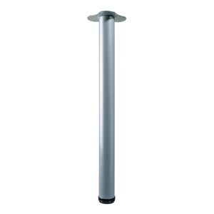 HETTICH Gamba per mobili  in acciaio grigio opaco Ø 60 mm, H 73 cm