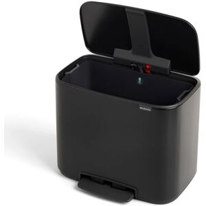 Brabantia Pattumiera per raccolta differenziata Bo Pedal  a pedale nero 36 L