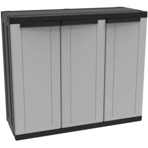 TERRY STORAGE Armadio basso C-Line 102B interno / esterno in resina, grigio L 102 x H 87 x P 39 cm, 3 ante