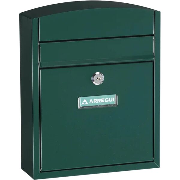 arregui cassetta postale   compact formato lettera in acciaio verde lucido l 24 x p 10 x h 28.5 cm