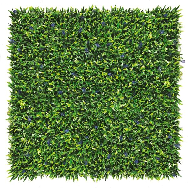 tenax parete verde artificiale liriope divy 3d in polietilene, verde h 1 m x l 1 m