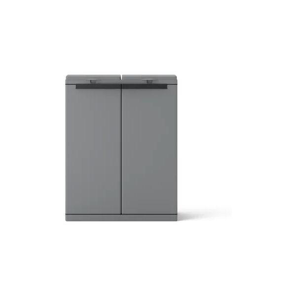 spaceo armadio per raccolta differenziata in resina wendy garage sorting bins l 68 x 88.7 cm