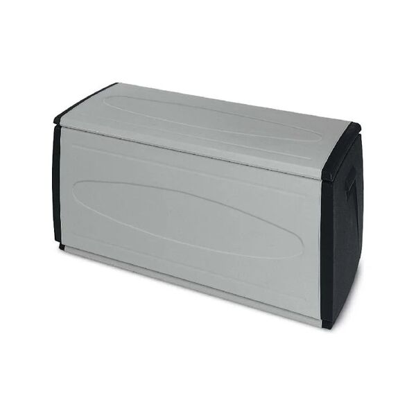 terry box 120 qblack baule da esterno contenitore in resina 120x54x57h cm nero grigio- 120 qblack