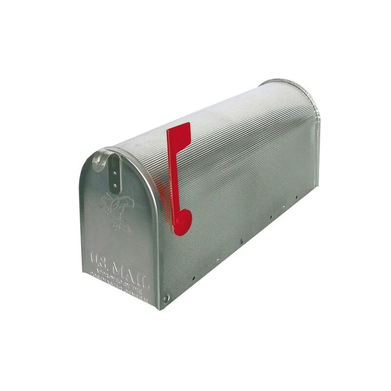 alubox cassetta postale   usa formato rivista in acciaio argento lucido l 17 x p 48 x h 22.2 cm