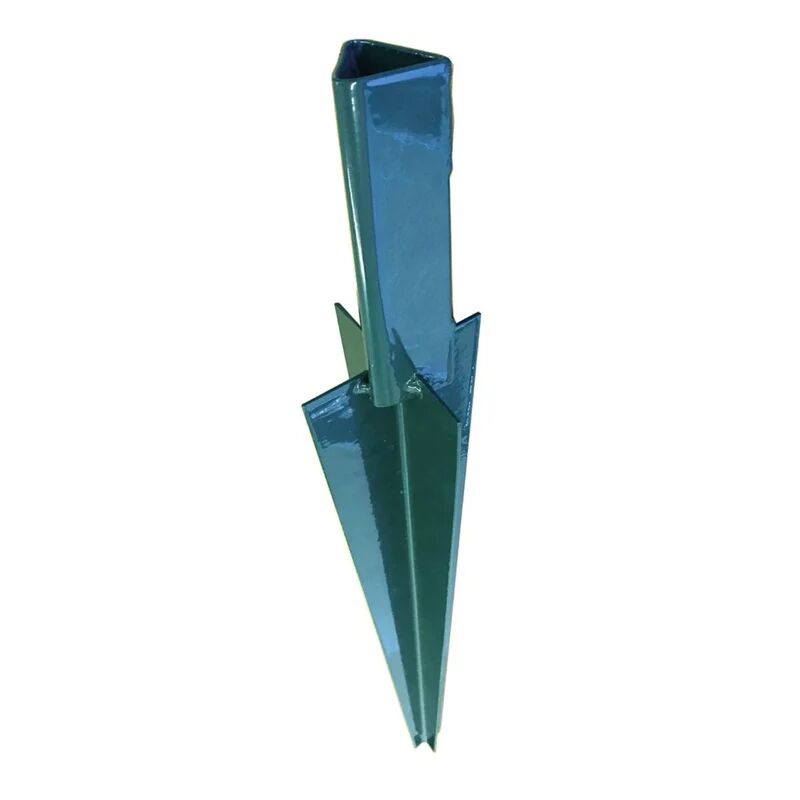 ferro bulloni supporto per palo  in acciaio da ancorare verde l 5x h 59 cm