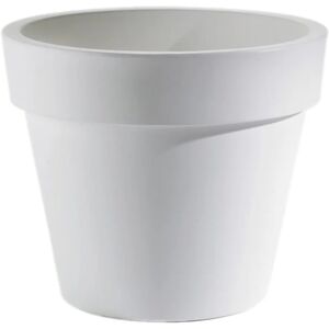 Leroy Merlin Vaso per piante e fiori Super in polietilene bianco H 52 cm Ø 60 cm