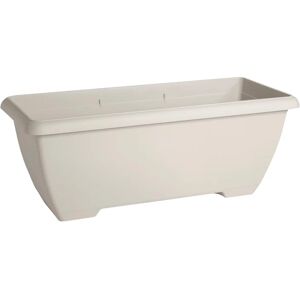 PLASTECNIC Fioriera Maxi Terrae  in polipropilene bianco H 38.5 cm L 100 x P 43 cm