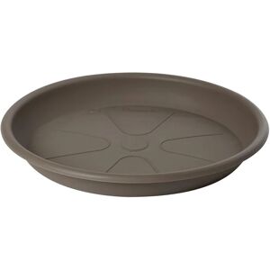 PLASTECNIC Sottovaso per vaso da fiori  Omnia in polipropilene di colore tortora Ø 28 x H 3.7 cm