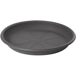 PLASTECNIC Sottovaso per vaso da fiori  Omnia in polipropilene di colore grigio Ø 14 x H 2.1 cm