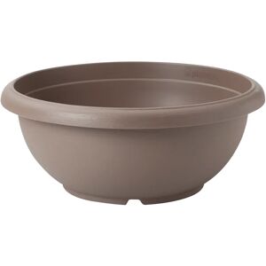 PLASTECNIC Vaso per piante e fiori Ciotola Terrae  in polipropilene beige H 18 cm Ø 45 cm