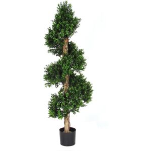 Leroy Merlin Pianta artificiale senza vaso Buxus Spirale H 140 x Ø 40 cm