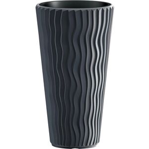 Prosperplast Vaso per piante e fiori Sandy  in polipropilene antracite H 62 cm Ø 35 cm