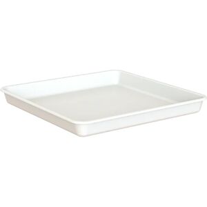 ARTEVASI Sottovaso per vaso da fiori  Venezia in polipropilene di colore bianco L 32 x H 4.7 x P 32 cm